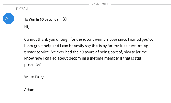 Win In 60 Seconds testimonial desktop 1