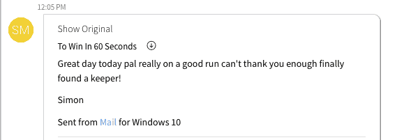 Win In 60 Seconds testimonial desktop 4