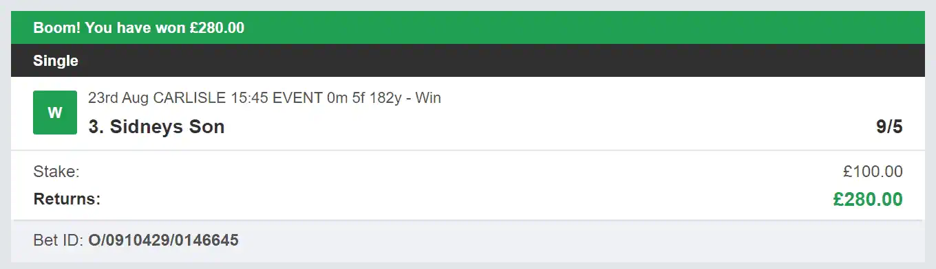 Win In 60 Seconds - Winner - 2023-08-23