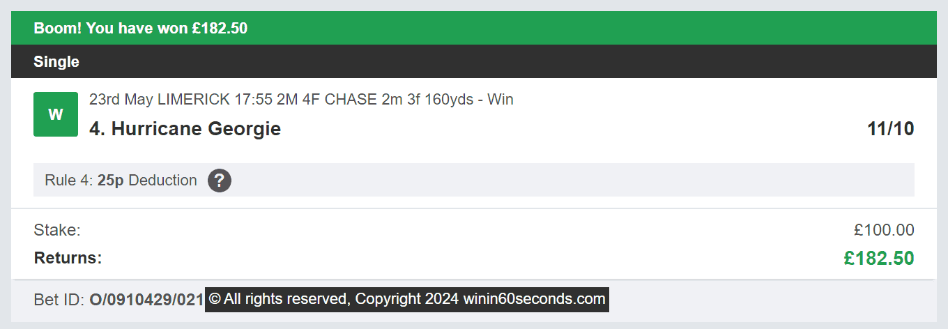 Win In 60 Seconds - Winner - 2024-05-23