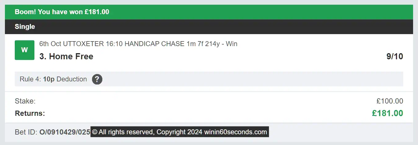 Win In 60 Seconds - Winner - 2024-10-06